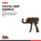 Teng Tools TFP01 42 mm PE Tubing Ratchet Pipe Cutter, A pistol grip style handle for more comfortable use