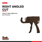 Teng Tools TFP01 42 mm PE Tubing Ratchet Pipe Cutter, gives a right angled and burr free cut