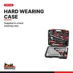 Teng Tools THDV105E 1/2" Socket & Tool Set HDV E 105 Pieces, supplied in a hard wearing case