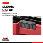 Teng Tools TJSE05S Screw Extractor Set With Belt Clip 5 Pieces, sliding catch to secure the set when not in use