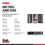 Teng Tools TKS261033T-TOOLS 993 piece tool set in 63 trays, no cabinet, metric and SAE socket and spanner sizes