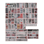 Teng Tools TKS261033T-TOOLS 993 piece tool set in 63 trays, no cabinet, on a white background