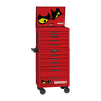 Teng Tools TKS26R702F 702 piece 26in red tool chest and roller cabinet kit, on a white background