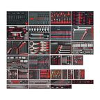 Teng Tools TKS531133F-TOOLS 1133 piece tool set in 33 EVA foam inserts, on a white background