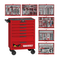 Teng Tools TKW26R516T 516 piece 26in red roller cabinet tool kit, on a white background