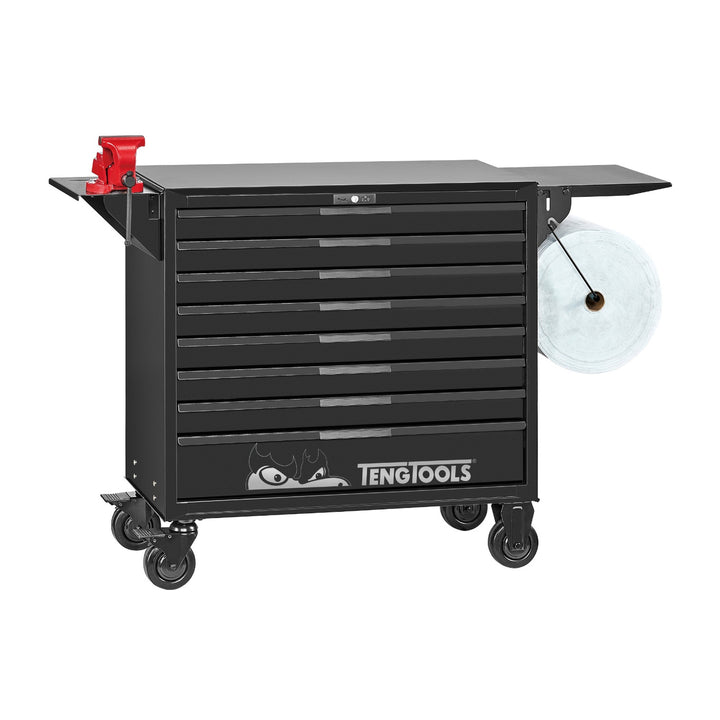Roller cabinet workstation tool white background