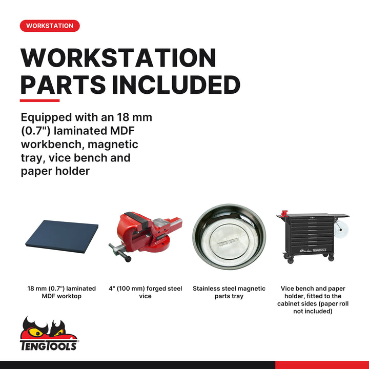 Roller cabinet workstation tool workstation