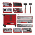 Teng Tools TKW37R595T 595 piece 37in red roller cabinet tool kit, on a white background