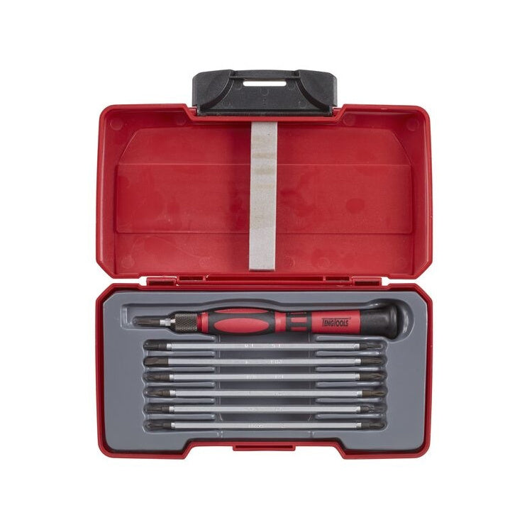 Teng Tools TM708 Mini Screwdriver Set Mixed 8 Pieces on a white background