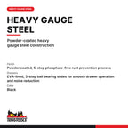 Teng Tools TST26B4P 26 PRO35™ Tool Chest 4 Drawers Black With Custom, powder-coated heavy gauge steel construction