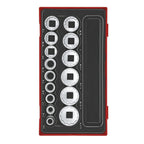 Teng Tools TT1215AF 1/2" Socket Set 12 pt AF TT1 15 Pieces on a white background
