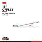 Teng Tools TT1236 12 piece metric combination spanner set 8-19 mm in a TT1 tray, ring end offset at 15 degrees