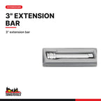 Teng Tools TT1448 48 Piece 1/4 Inch Drive 6 Point Shallow Socket & Bit, 3" extension bar