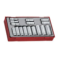 Teng Tools TT381612 3/8" Socket Set 12 pt TT1 16 Pieces on a white background