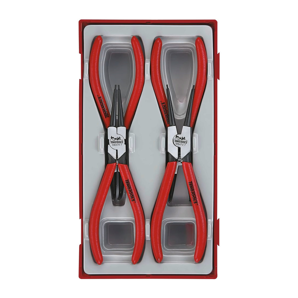 Teng Tools TT474-7 Circlip Plier Set 19-60 mm TT1 4 Pieces on a white background