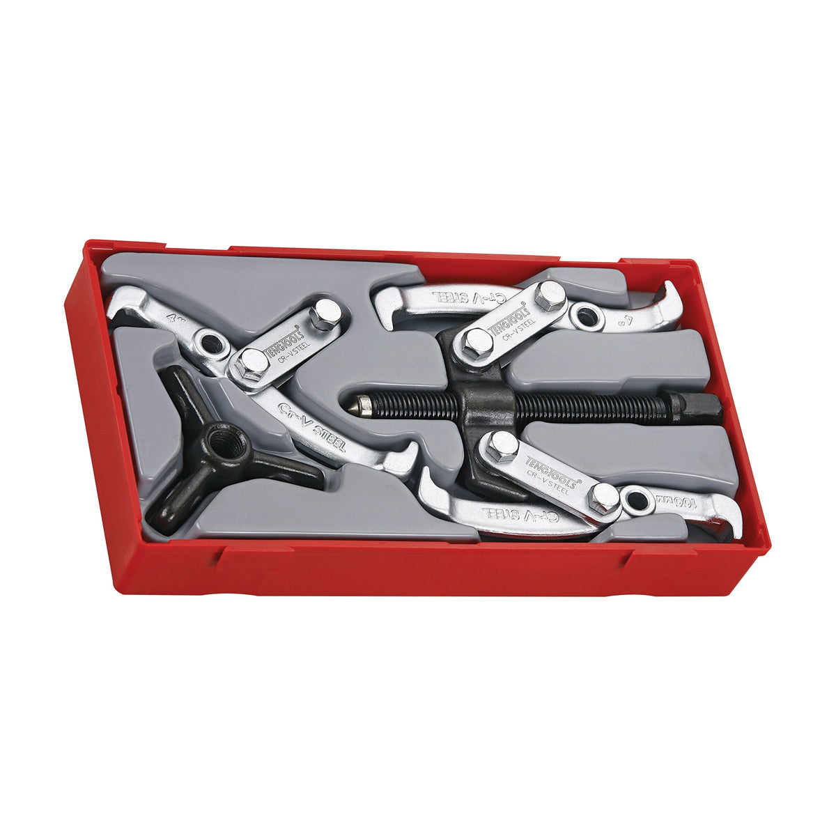 Teng Tools TT804 Puller Set TT1 4 Pieces on a white background