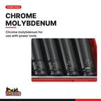 Teng Tools TT9120DN 20 Piece 1/2 Inch Drive 6 Point Shallow/Regular and, chrome molybdenum for use with power tools