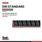Teng Tools TT9120DN 20 Piece 1/2 Inch Drive 6 Point Shallow/Regular and, DIN standard design for use with a retaining pin