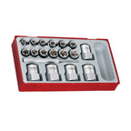 Teng Tools TTBE18 Stud Extractor Set TT1 18 Pieces on a white background