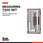 Teng Tools TTBM Measuring Tool Set TT1 4 Pieces, ideal for engineers and technicians