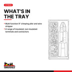 Teng Tools TTCP121 Crimping Plier Set TT1 121 Pieces, what's in the tray