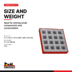 Teng Tools TTD02 16 Compartment Tool Drawer Organizer Tray, ideal for storing small components and consumables