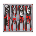 Teng Tools TTD441-T 8-Piece Pliers Set with TPR Grip Handles — CrMo on a white background