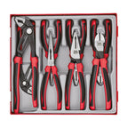 Teng Tools TTD441-TQ Plier Set TPR Grip TT2 Q 8 Pieces on a white background