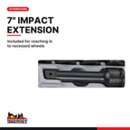 Teng Tools TTD9416 3/4 Impact Socket Set DIN TT2 16 Pieces, included for reaching in to recessed wheels