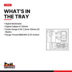 Teng Tools TTDCM Measuring Tool Set TT2 4 Pieces, what's in the tray