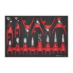 Teng Tools TTEMB14Q Plier Set Vinyl Grip Q FOAM4X4 14 Pieces on a white background