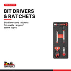 Teng Tools TTEMD115N 115 Piece Screwdriver Set, bit drivers and ratchets for a wide range of screw types