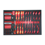Teng Tools TTEMD98N Screwdriver Set Mixed FOAM4X4 98 Pieces on a white background