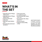 Teng Tools TTEPS12 General Tool Set FOAM4X4 17 Pieces, what's in the set