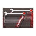 Teng Tools TTESP31 Combination Spanner Set FOAM4X4 31 Pieces on a white background
