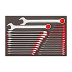 Teng Tools TTESP31 Combination Spanner Set FOAM4X4 31 Pieces on a white background
