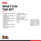 Teng Tools TTEX18 General tool set 18 pieces, what's in the tray