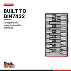 Teng Tools TTHEX16 1/2" Hex Bit Socket Set TT1 16 Pieces, designed and manufactured to din7422