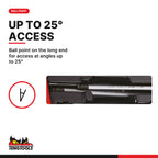 Teng Tools TTHEX7AF T-Handle Ball Point Hex Key Set AF TT1 7 Pieces, ball point on the long end for access at angles up to 25