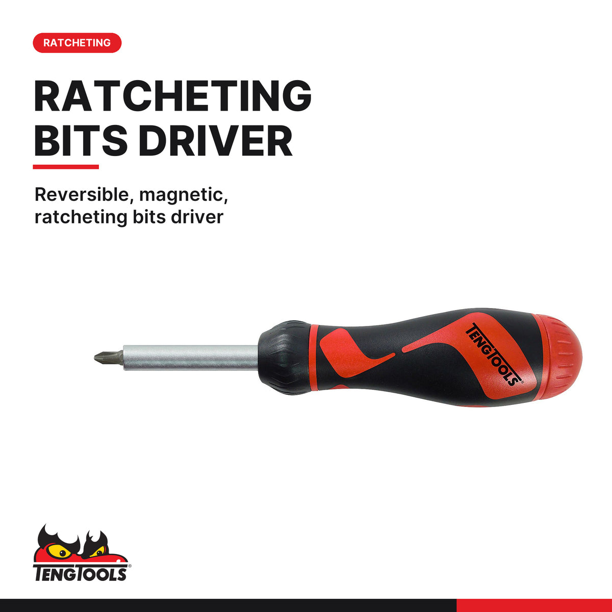 Teng Tools TTMD74 Ratcheting Screwdriver Bit Set TT1 74 Pieces, reversible, magnetic, ratcheting bits driver