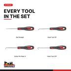 Teng Tools TTMDP Hook & Pick Set TT1 4 Pieces, every tool in the set