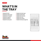 Teng Tools TTNF12 Needle File Set TT1 12 Pieces, what's in the tray