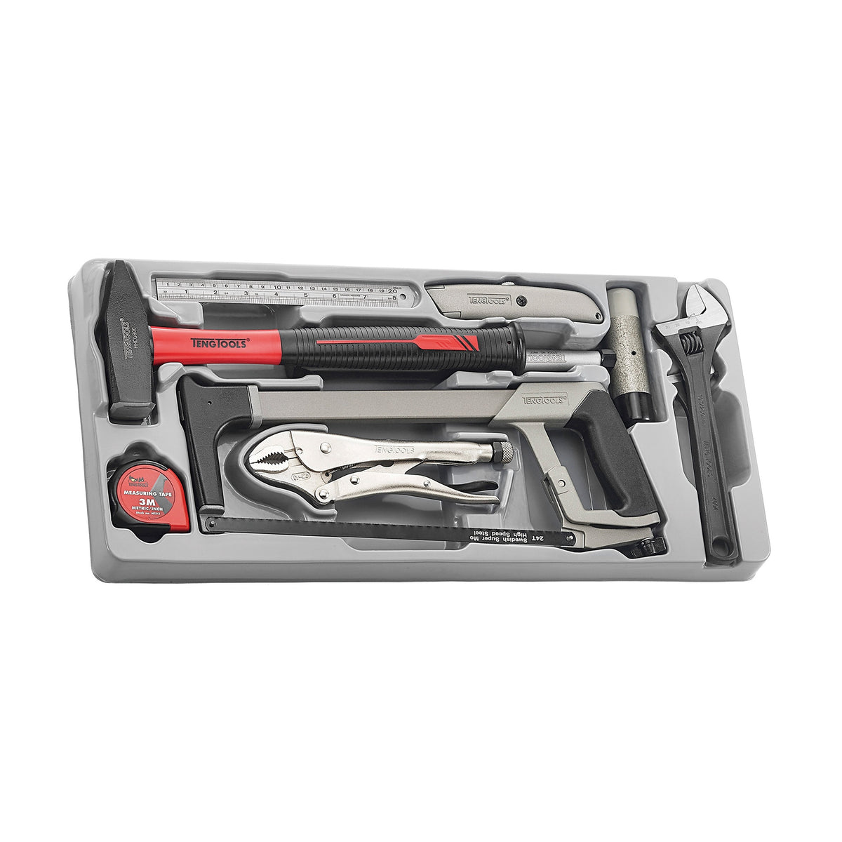 Teng Tools TTPS09E General Tool Set E TT4 9 Pieces on a white background