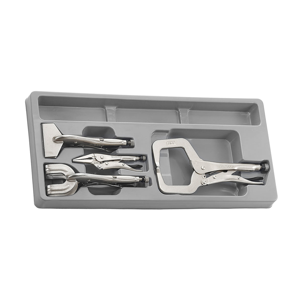 Teng Tools TTPSPG Power Grip Plier Set TT4 4 Pieces on a white background