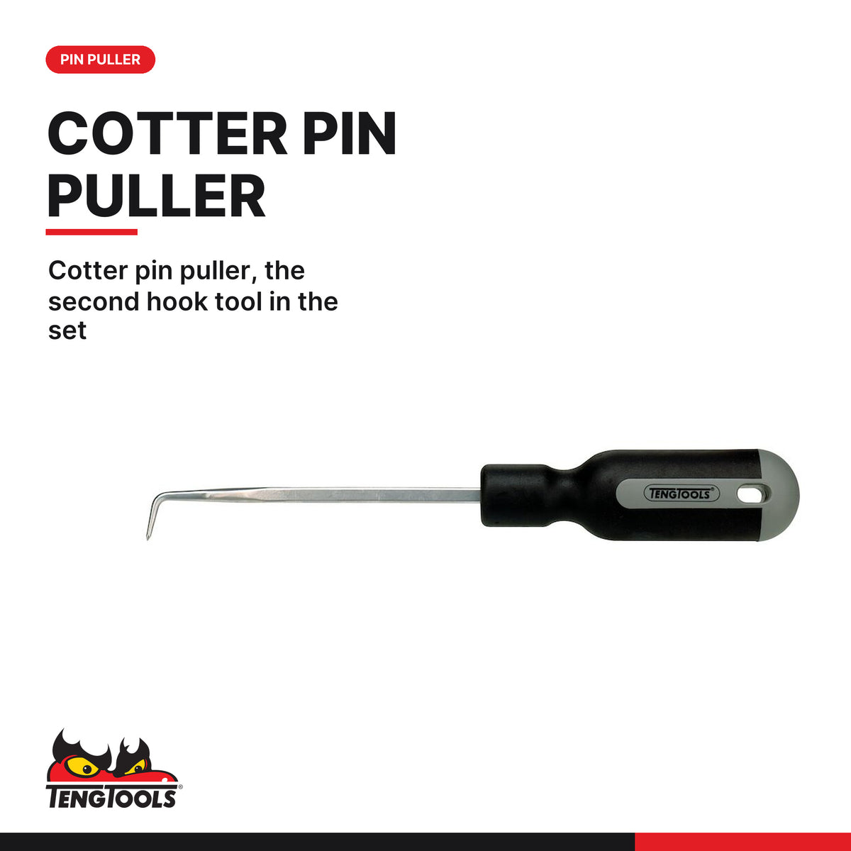 Teng Tools TTSR04 Scraper Set TT1 4 Pieces, cotter pin puller, the second hook tool in the set