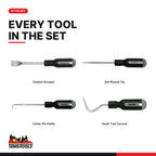 Teng Tools TTSR04 Scraper Set TT1 4 Pieces, every tool in the set