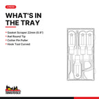 Teng Tools TTSR04 Scraper Set TT1 4 Pieces, what's in the tray