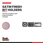 Teng Tools TTTX23 1/2" TX Bit Socket Set TT1 23 Pieces, chrome vanadium satin finish bit holders included