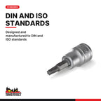 Teng Tools TTTX30 3/8" TX Bit Socket Set TT1 30 Pieces, designed and manufactured to din and iso standards