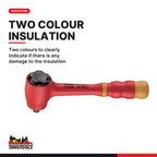 Teng Tools TTV3814 3/8" Insulated Socket Set TT1 14 Pieces, two colours to clearly indicate if there is any damage to the ins